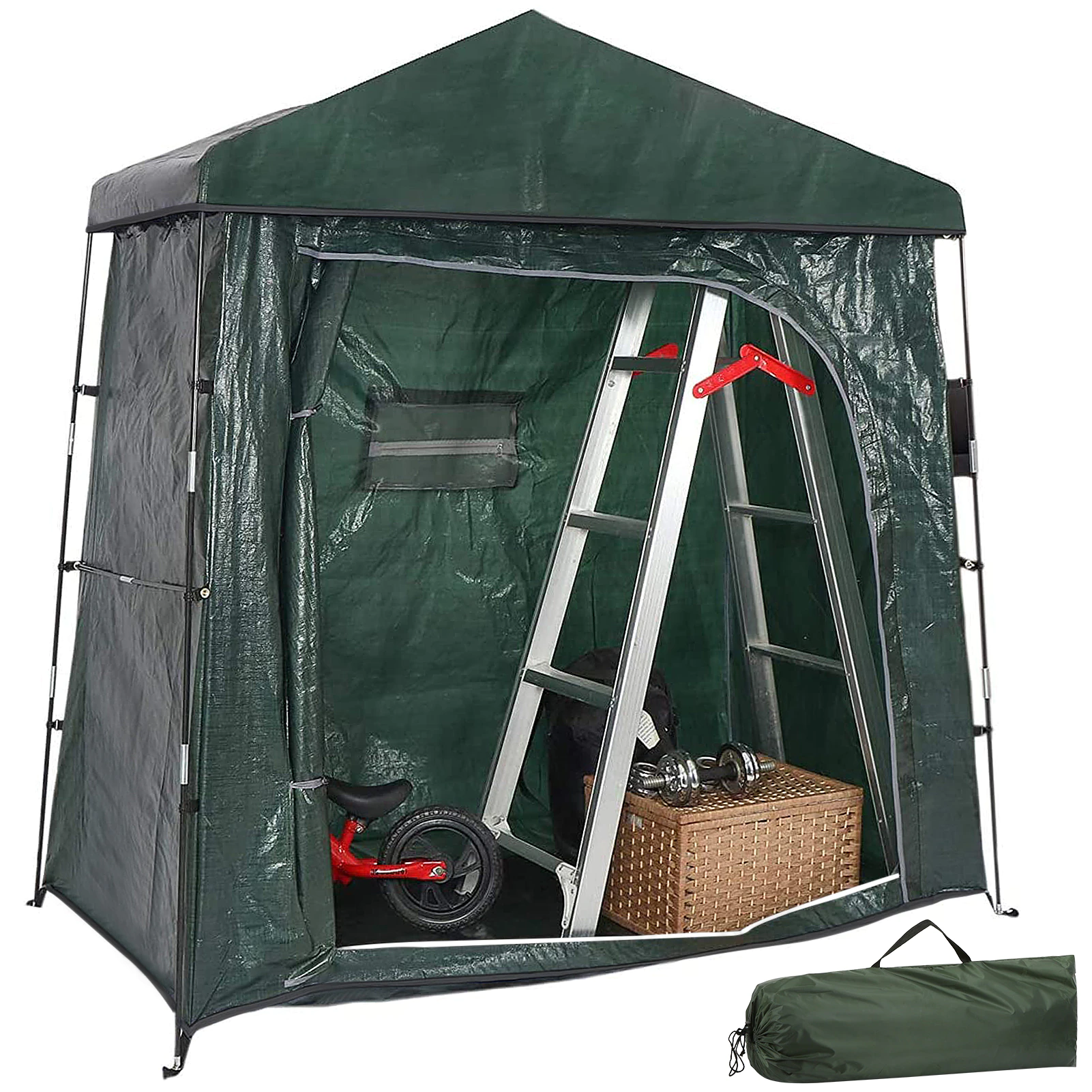Cheap Goat Tents Waterproof Mountain Bike Tent Outdoor Bicycle Storage Shed Bike Tent Space Saving Bicycle Garden Pool Storage Cover Shelter Tents 
